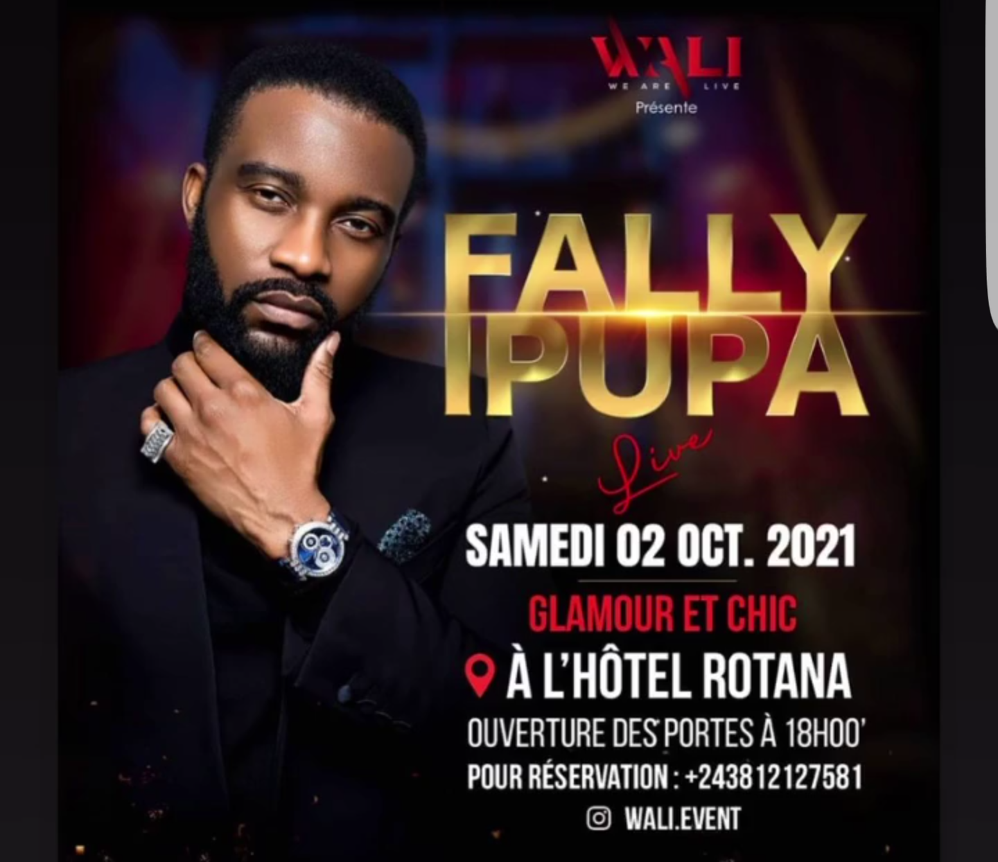 Musique : Fally Ipupa est annoncé à Rotana pour le 02 octobre prochain