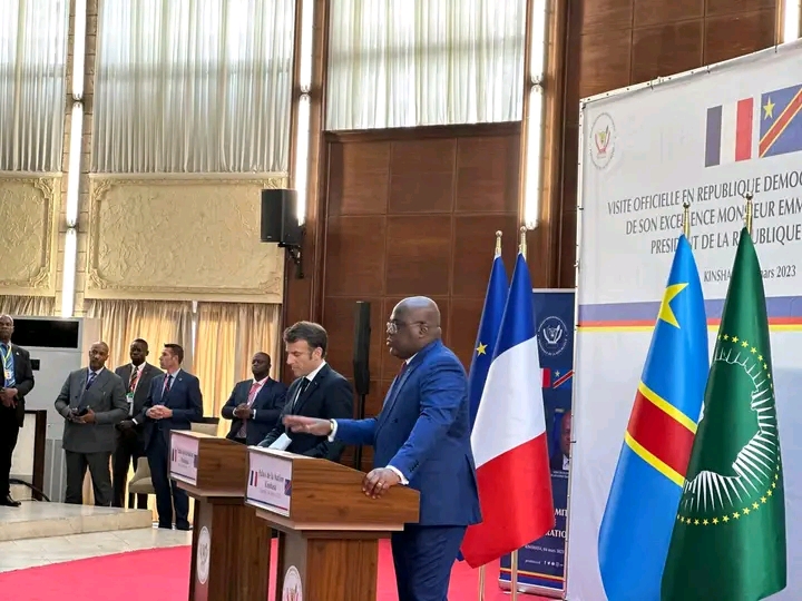 RDC : Macron accuse les congolais d’être les seuls responsables de leurs malheurs, « faut pas chercher les coupables à l’extérieur »