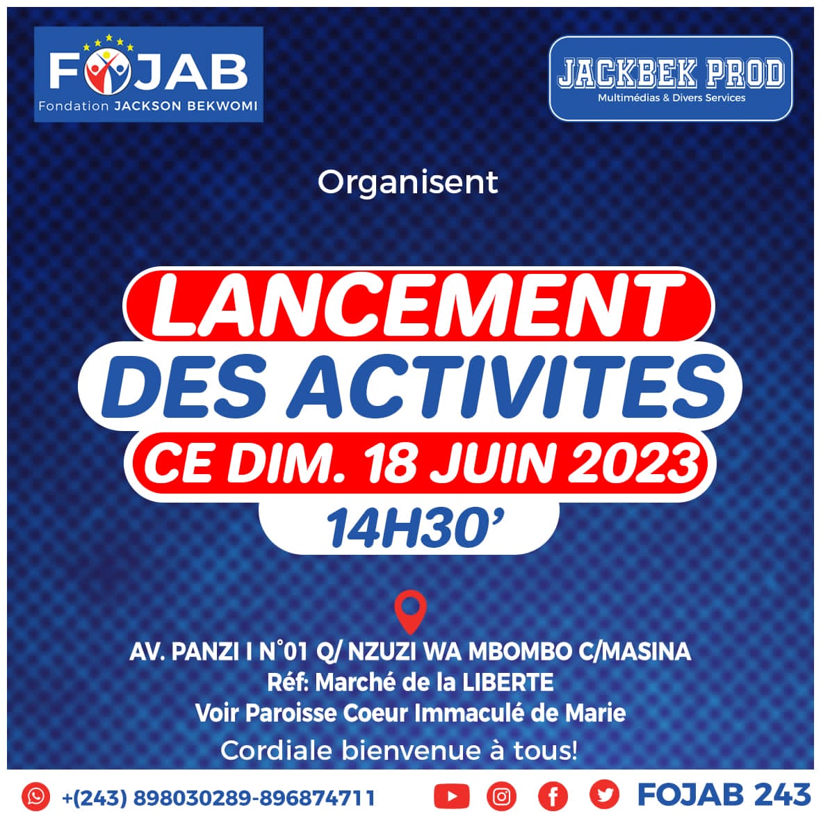 La Fondation Jackson Bekwomi lance bientôt ses activités  à Kinshasa