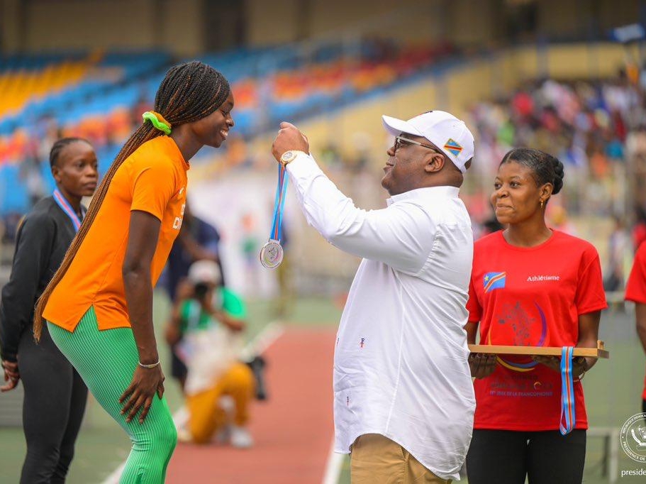 IXes jeux de la Francophonie : Félix Tshisekedi remet des médailles aux vainqueurs en athlétisme