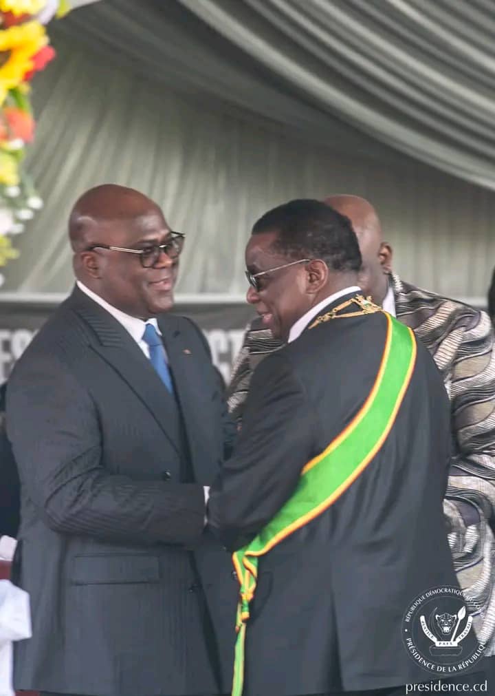 RDC : Félix Tshisekedi prend part à la prestation de serment de Emmerson Mnangagwa