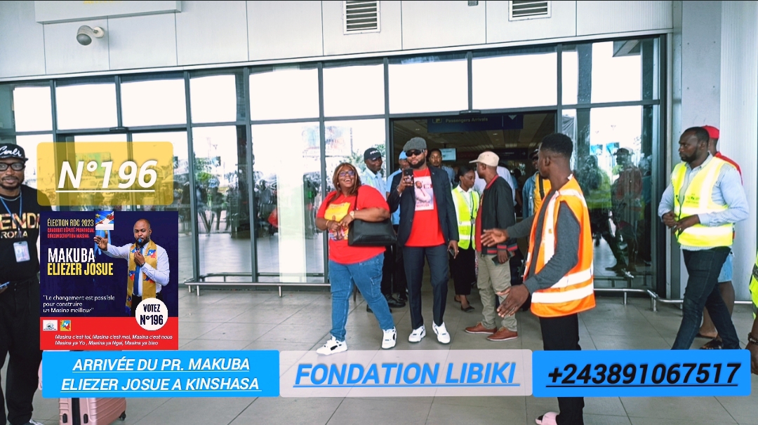Campagne électorale : Atterrissage d’Eliezer Makuba à l’aéroport international de N’djili