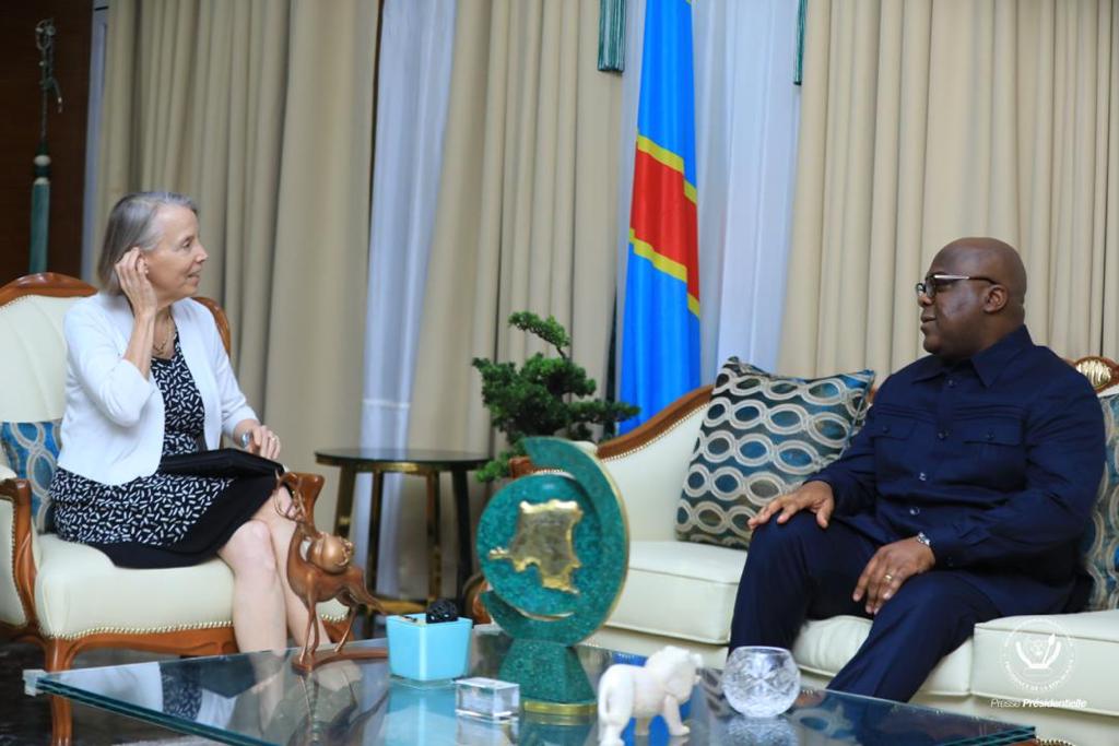 RDC : Insécurité à l’Est du pays, Félix Tshisekedi échange avec l’ambassadrice des USA