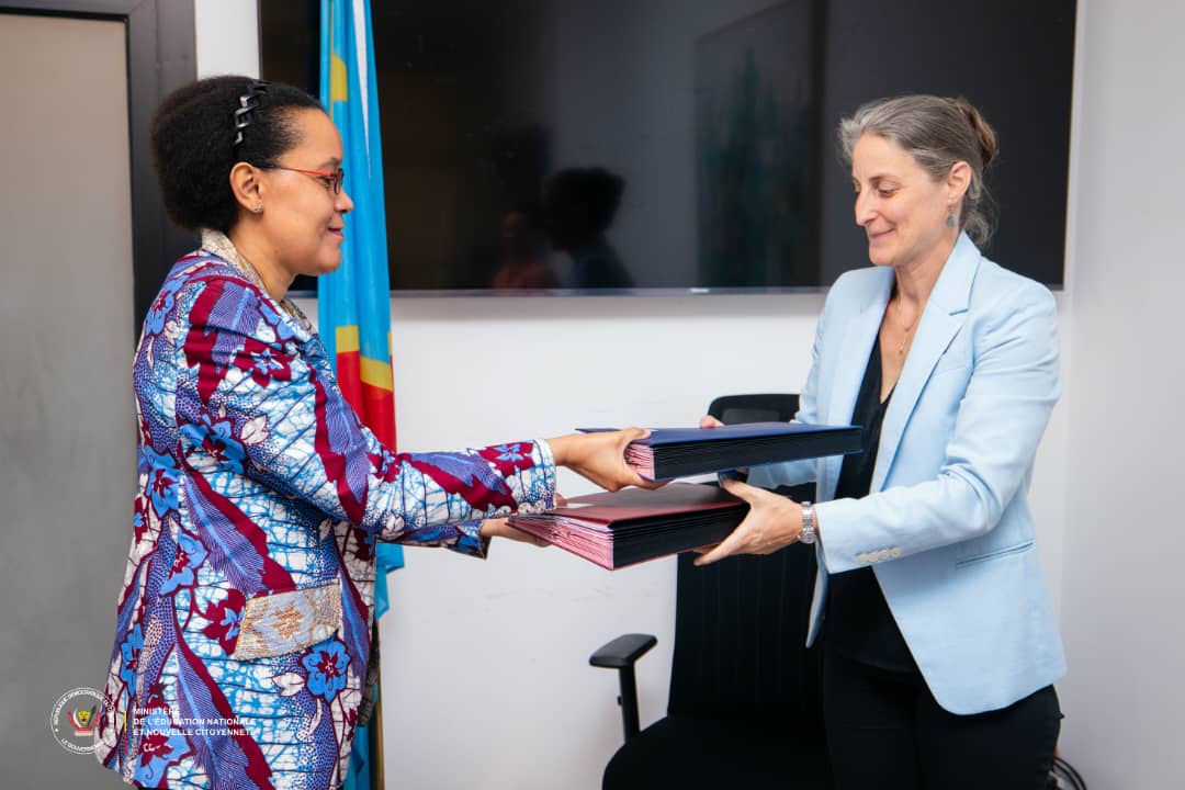 RDC : Raissa Malu scelle un partenariat stratégique avec Expertise France pour l’inclusion des jeunes filles dans le sport et la culture