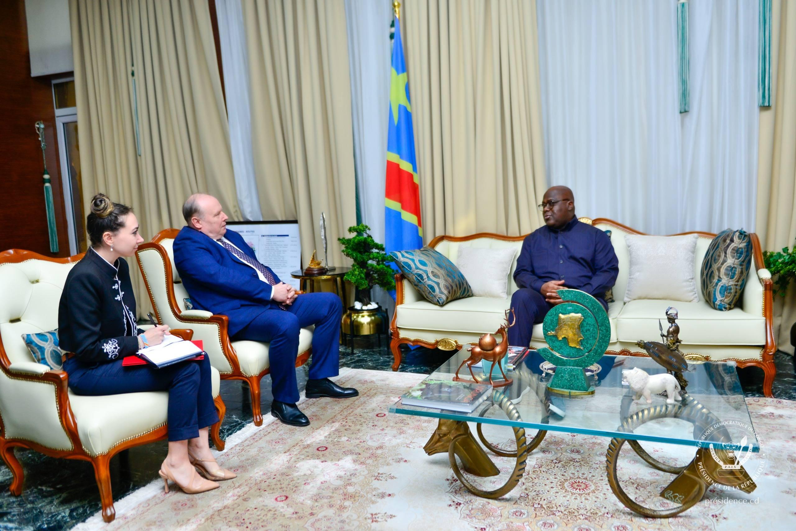 Diplomatie : Félix Tshisekedi et l’ambassadeur de Russie réaffirment leur volonté de renforcer les liens bilatéraux
