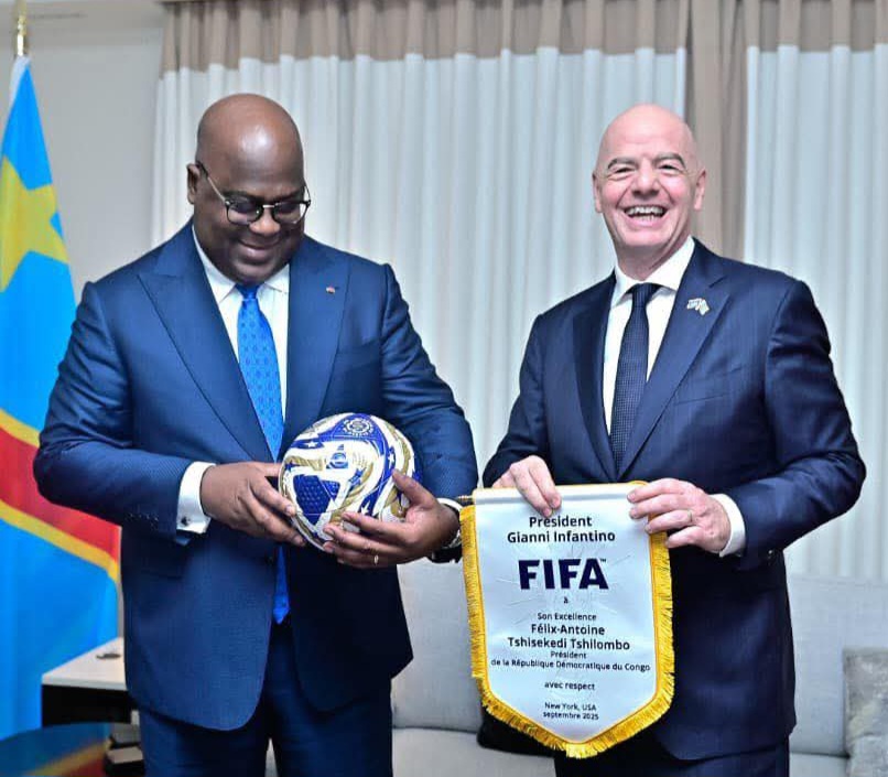 New York : Gianni Infantino et Félix Tshisekedi scellent un partenariat ambitieux pour le développement du football en RDC